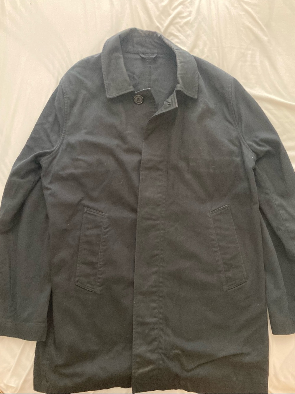 Men's American Apparel Black Car Coat Size Xs/S